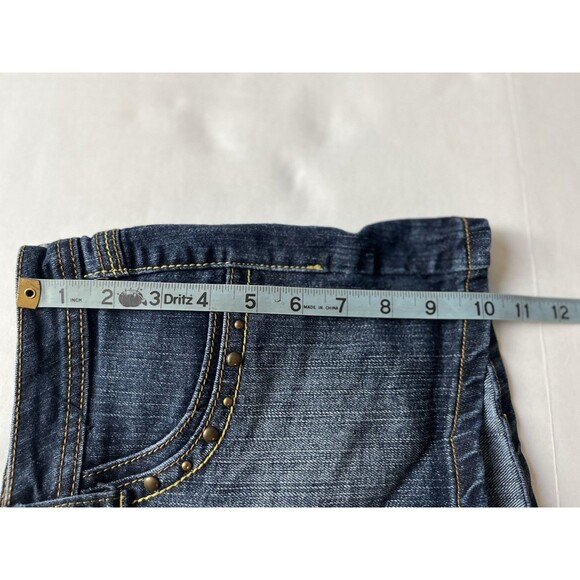 SouthPole Womens Shorts Size 11 Blue Denim Stretch Low Rise - Picture 6 of 7